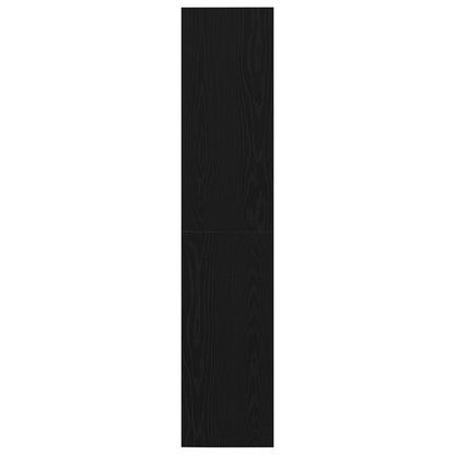 Boekenkast/Tv Kast Zwart Eiken 36X30X143 Cm
