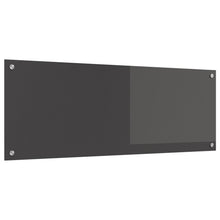 Keuken Achterwand 110X40X0,6 Cm Gelaagd Glas Donkergrijs 110 x 40 cm