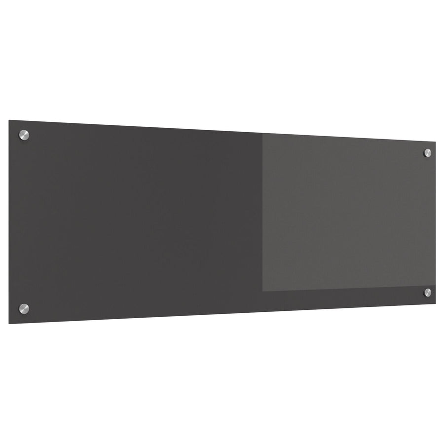 Keuken Achterwand 110X40X0,6 Cm Gelaagd Glas Donkergrijs 110 x 40 cm