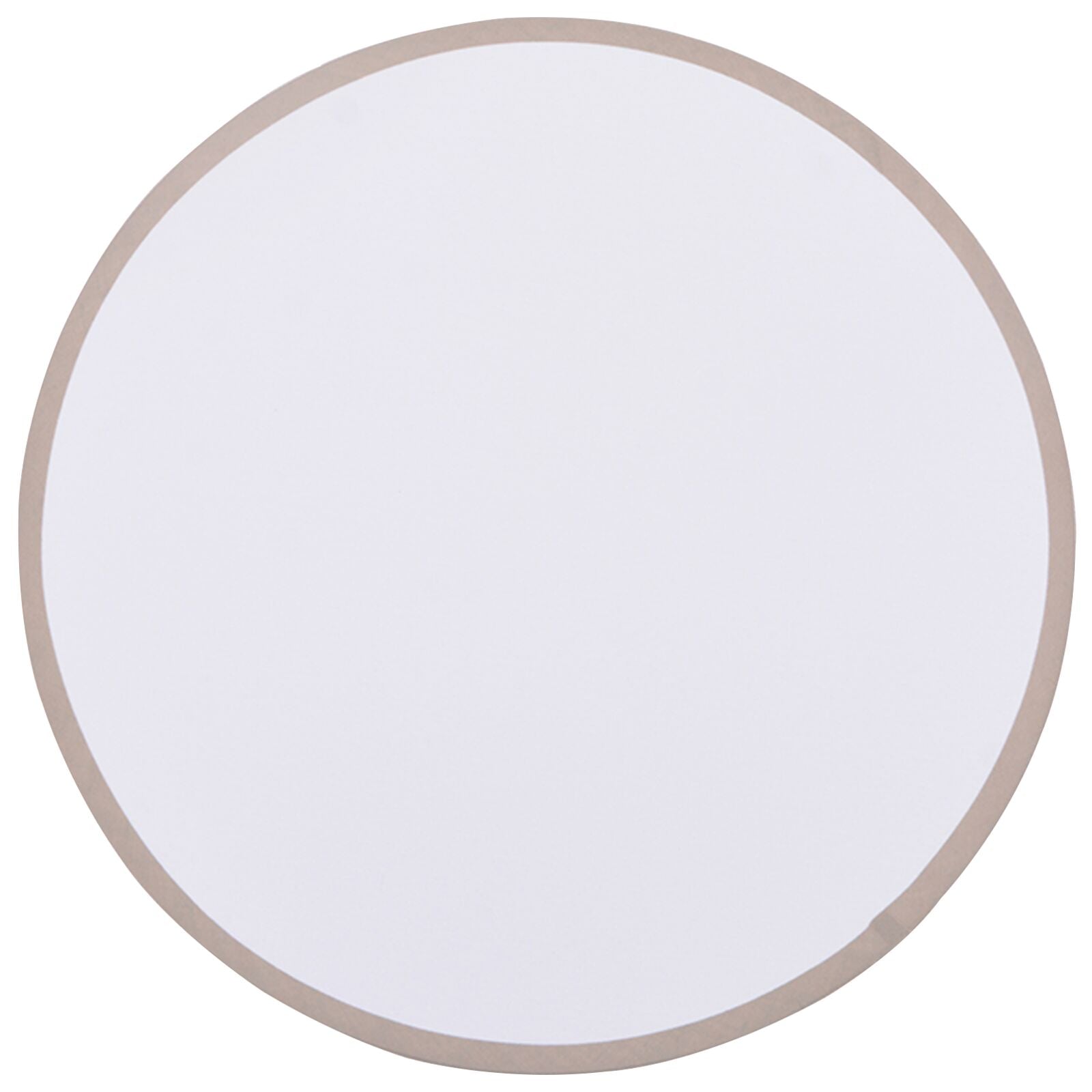 Plafondlamp Inbouw 30 Cm Stof E27 Ø30 x 13,5 cm taupe zonder stervormige lampenkap
