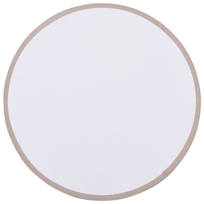 Plafondlamp Inbouw 30 Cm Stof E27 Ø30 x 13,5 cm taupe zonder stervormige lampenkap