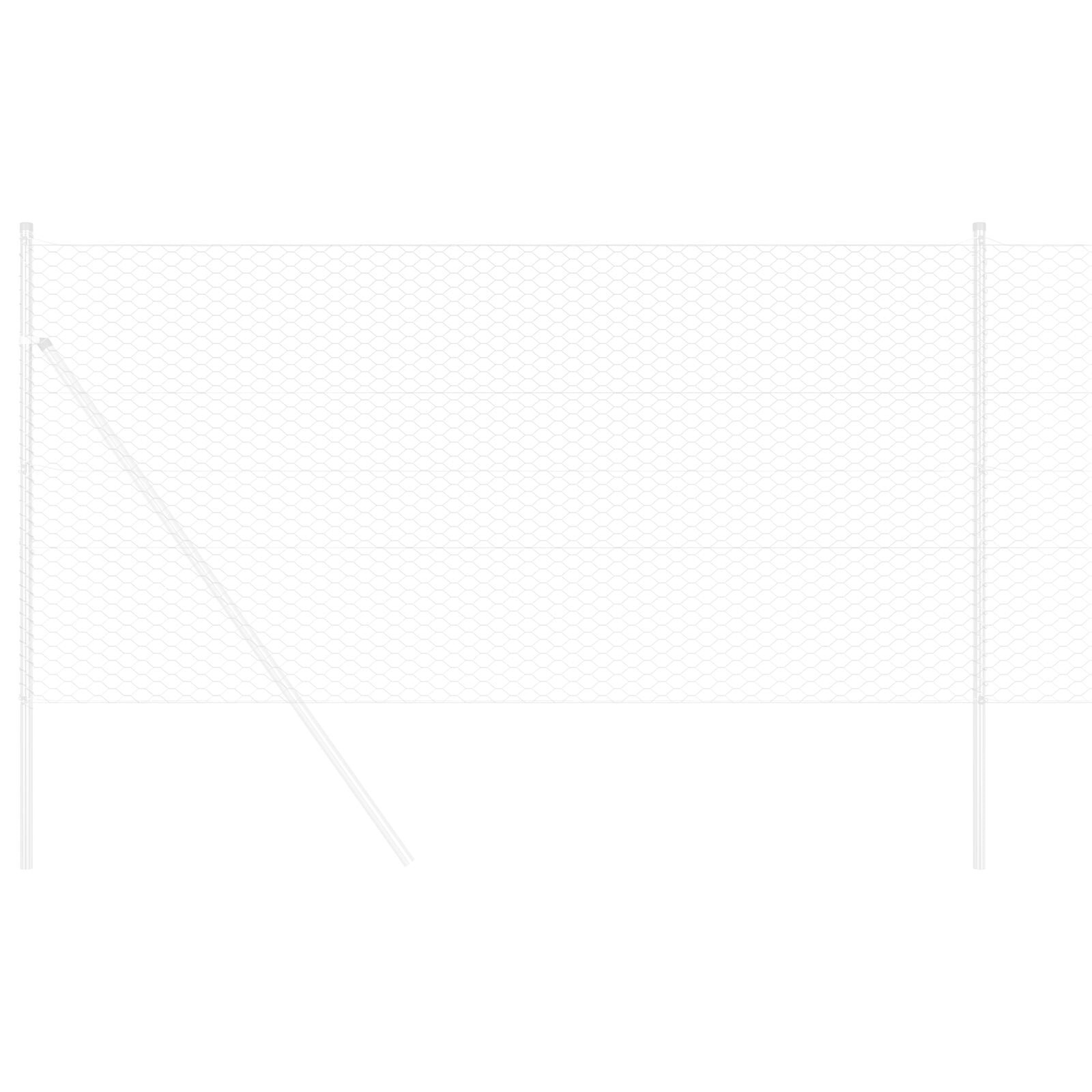 Zeshoekige Omheining 1.4X25 M Verzinkt Staal 25 x 1.4 m 36 mm