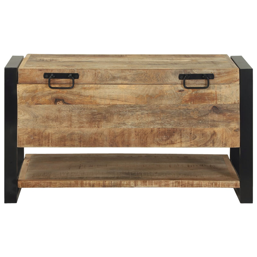 Opslagkisten Ruw Mango 80 X 35 X 45 Cm Massief ruw mangohout