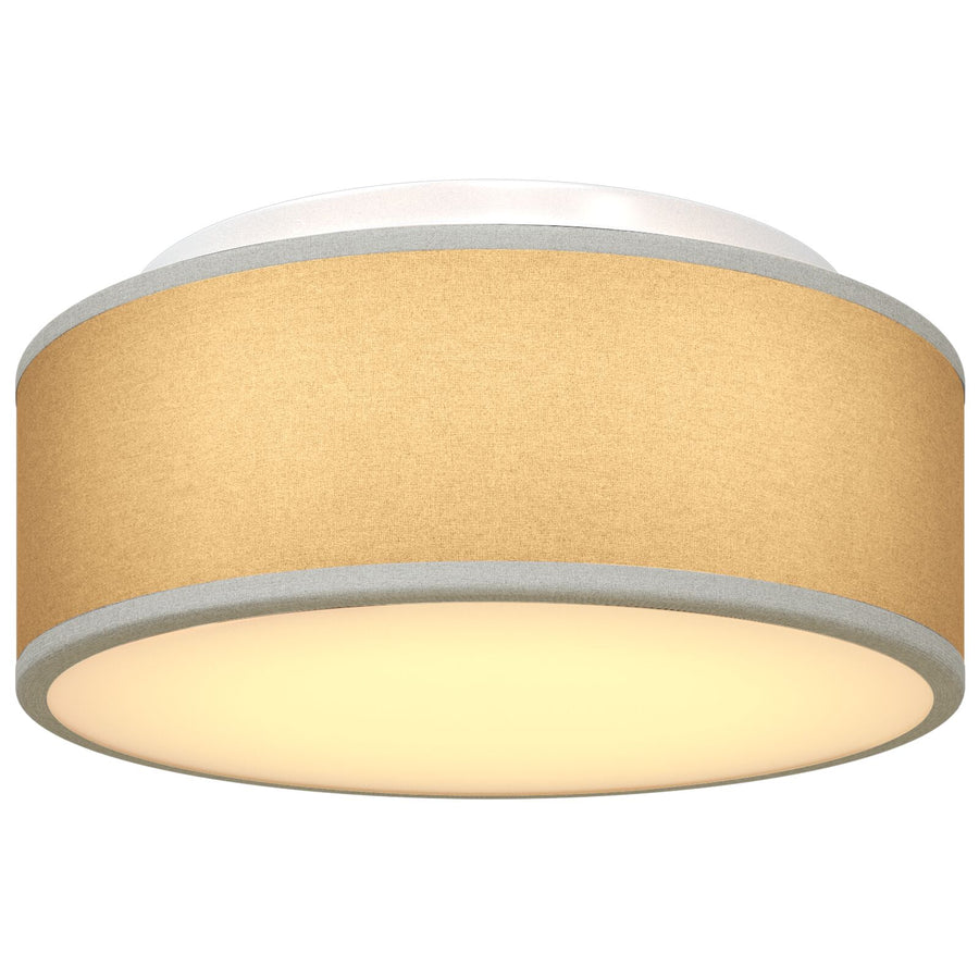 Plafondlampen Inbouw Ø 30 Cm Stof E27 Ø30 x 13.5 cm Grijs zonder sterrenlampenkap