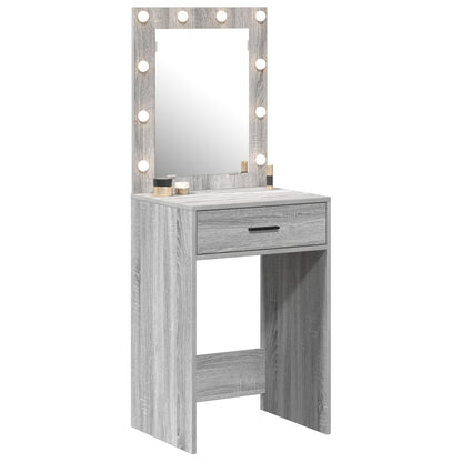 Kaptafel Met Led Verlichting Grijs Sonoma 50 x 41 x 135 cm