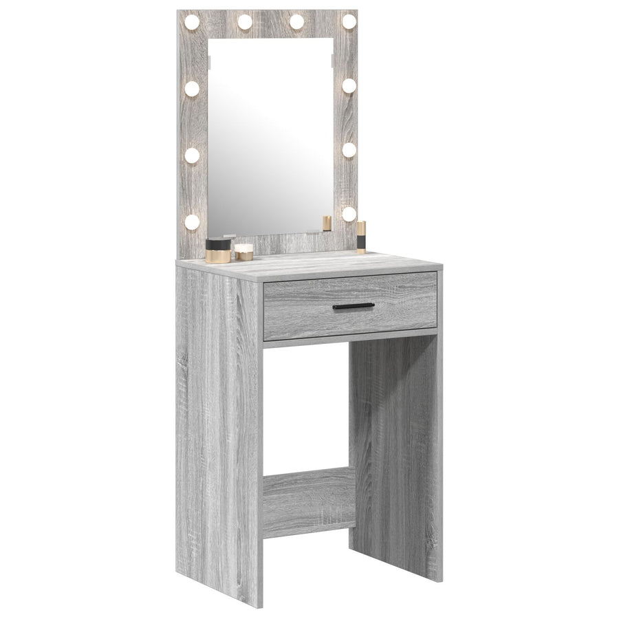 Kaptafel Met Led Verlichting Grijs Sonoma 50 x 41 x 135 cm