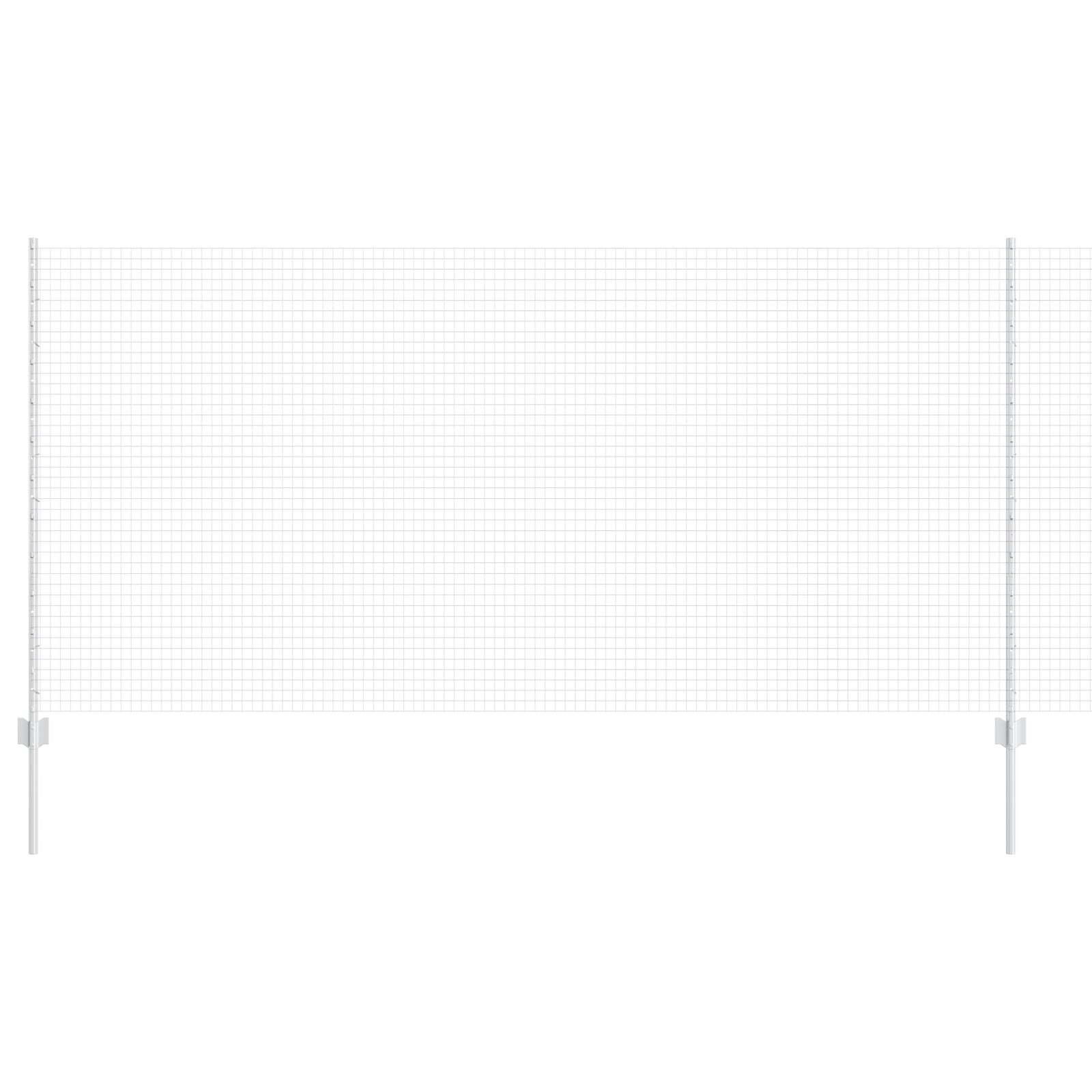 Gegalvaniseerd Draadhek Met 10 U-Stekken Zilver 1.2X10 M Staal