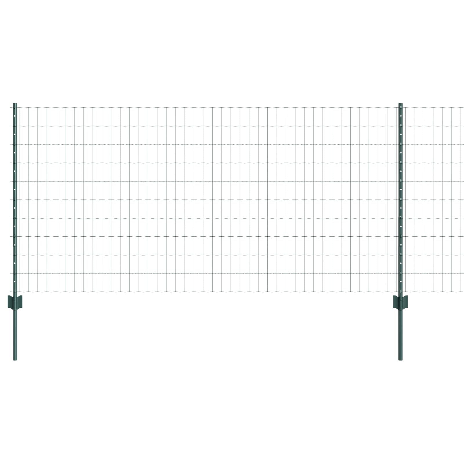 Euro Hek Met 5 U-Palen Groen 1X10 M Staal