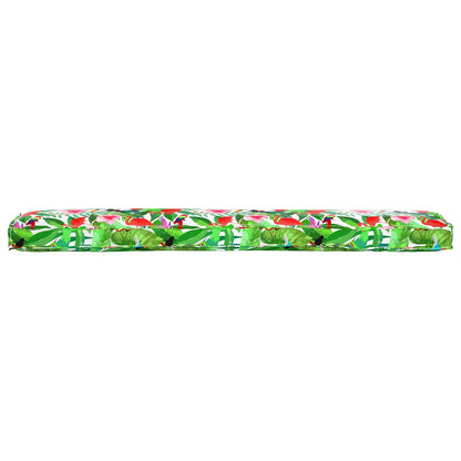 Palletkussens Voor Bank 2 Stuks 200X40X8 Cm Oxford Stof Tropisch dschungel