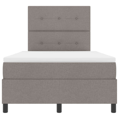 Boxspringbed Met Matras Stof Taupe 120 x 200 cm Geknoopte knopen