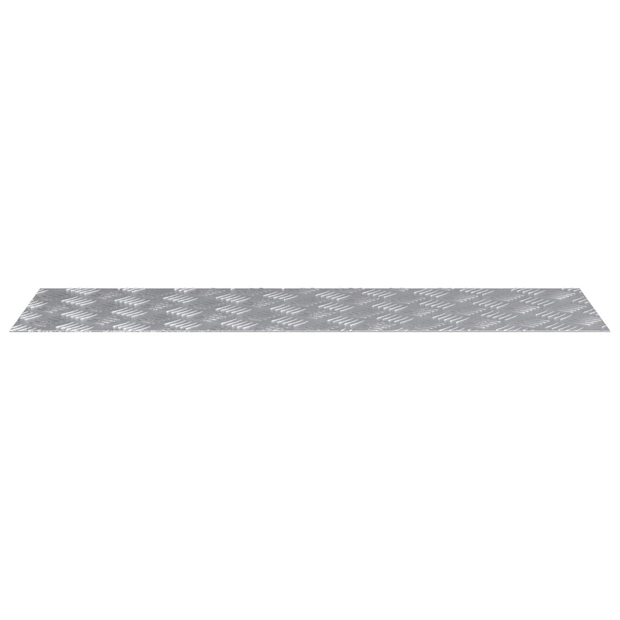 Aluminium Checker Platen 2 Stuks Antislip 100X30 Cm 100 x 30 x 0.4 cm Rechthoekig