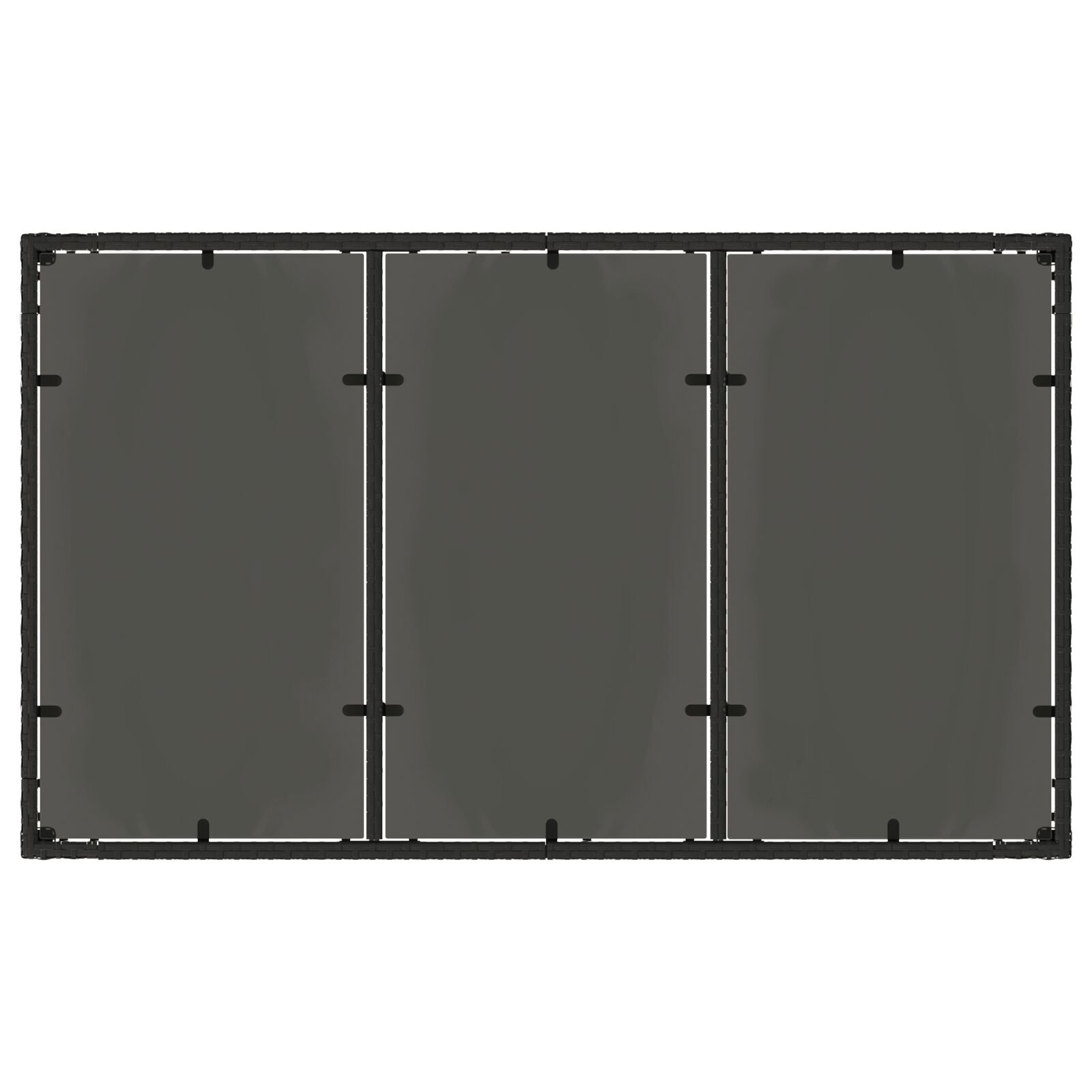 5-Delige Tuinset Met Kussens Zwart Poly Rattan