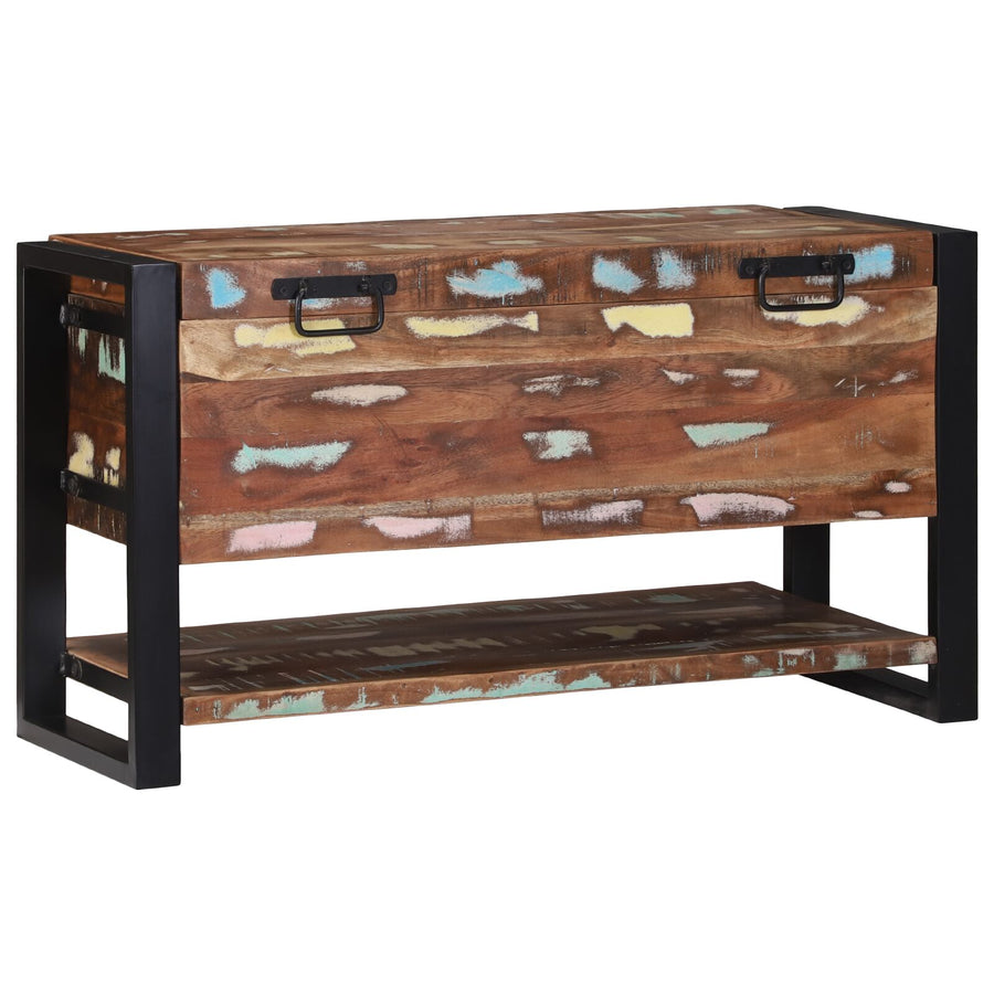 Opbergdoos Meerkleurig 80X35X45 Cm Massief Hout Gerecycled Massief gerecycled hout
