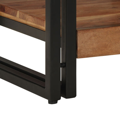 Salontafel 40X50X38 Cm Massief Acaciahout 40 x 40 x 38 cm Gerecycled hout