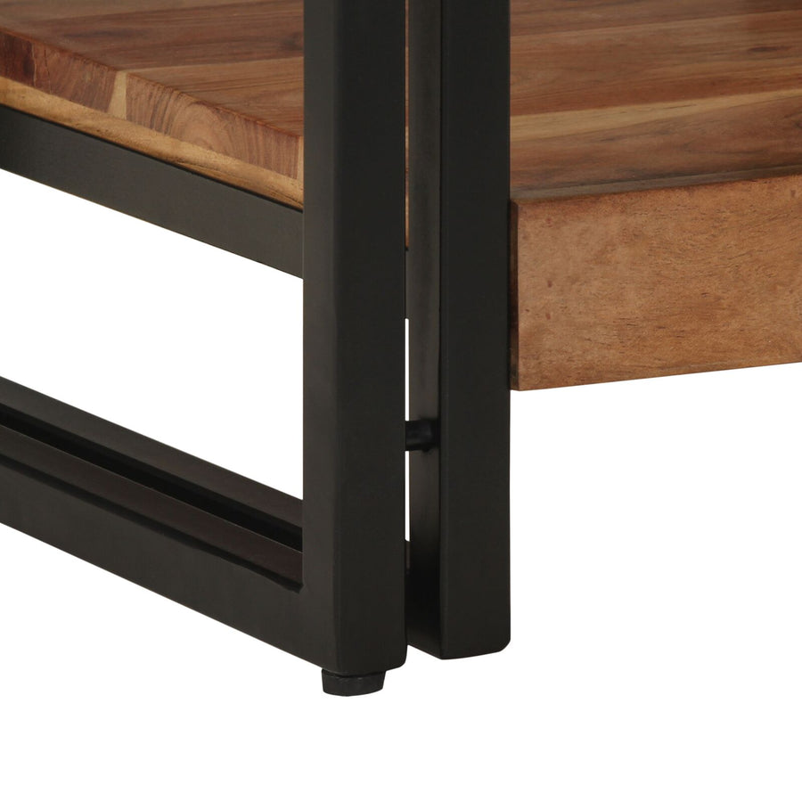 Salontafel 40X50X38 Cm Massief Acaciahout 40 x 40 x 38 cm Gerecycled hout