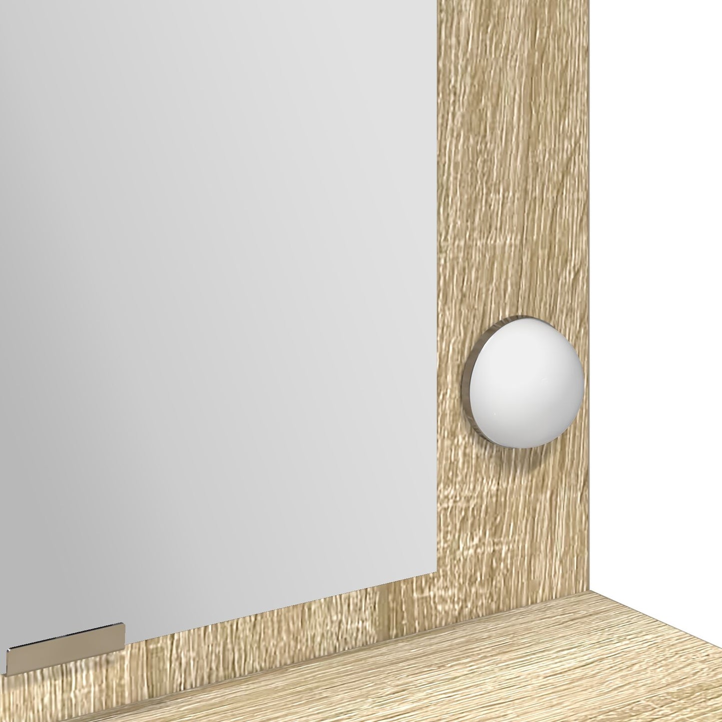 Kaptafel Met Led-Lampjes En Sonoma eik 100 x 41 x 135 cm