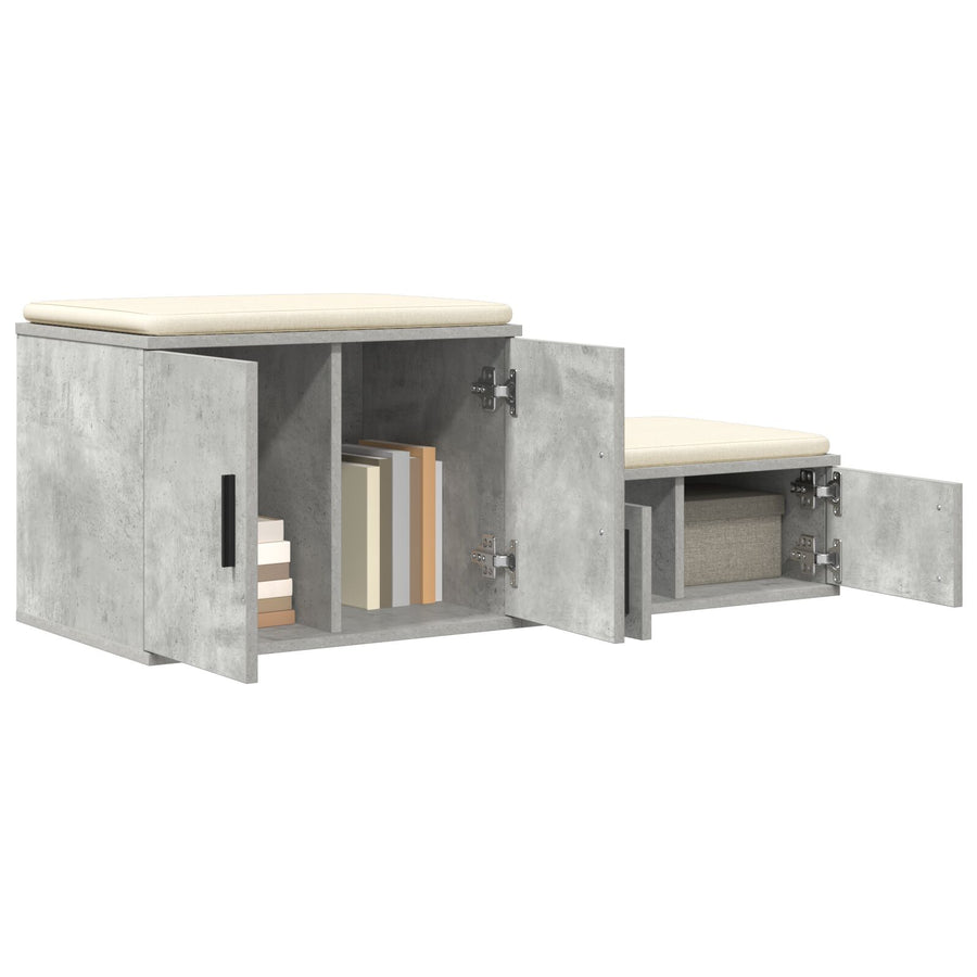 Opberggemeubileerd Betonnen Grijs Engineered Hout Beton grijs 108 x 41 x 40 cm