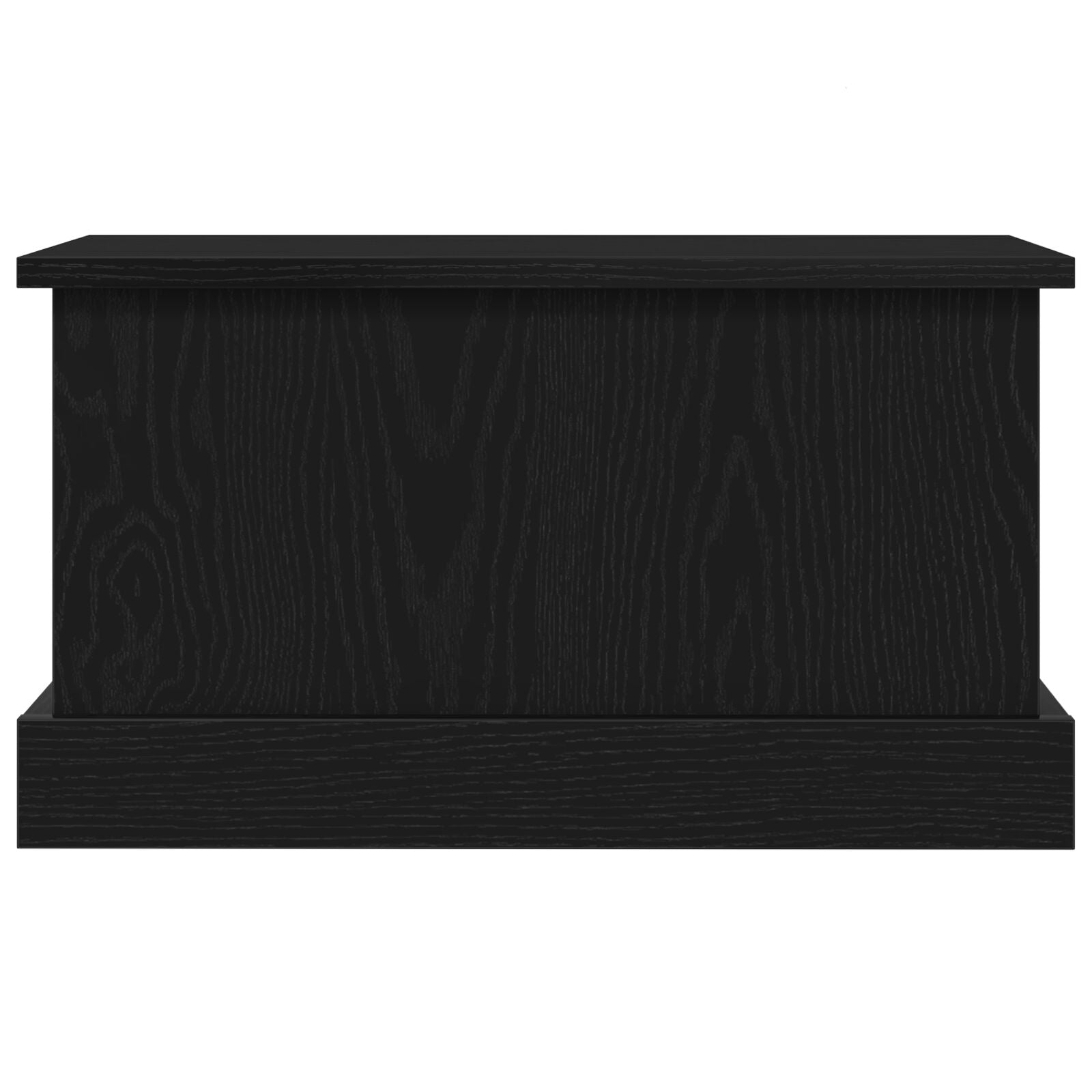 Opbergdoos Zwart Eiken 50X30X28 Cm Samengesteld Hout