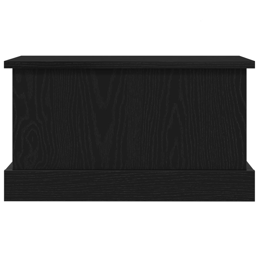 Opbergdoos Zwart Eiken 50X30X28 Cm Samengesteld Hout