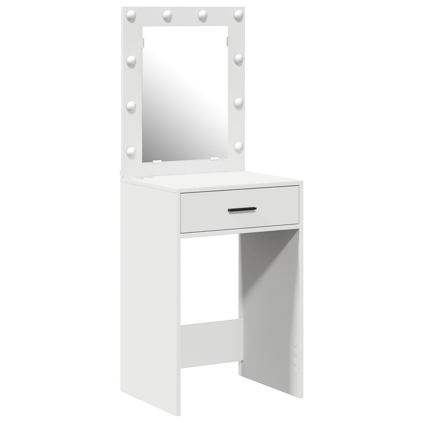 Kaptafel Met Led-Lampjes Wit 50 x 41 x 135 cm