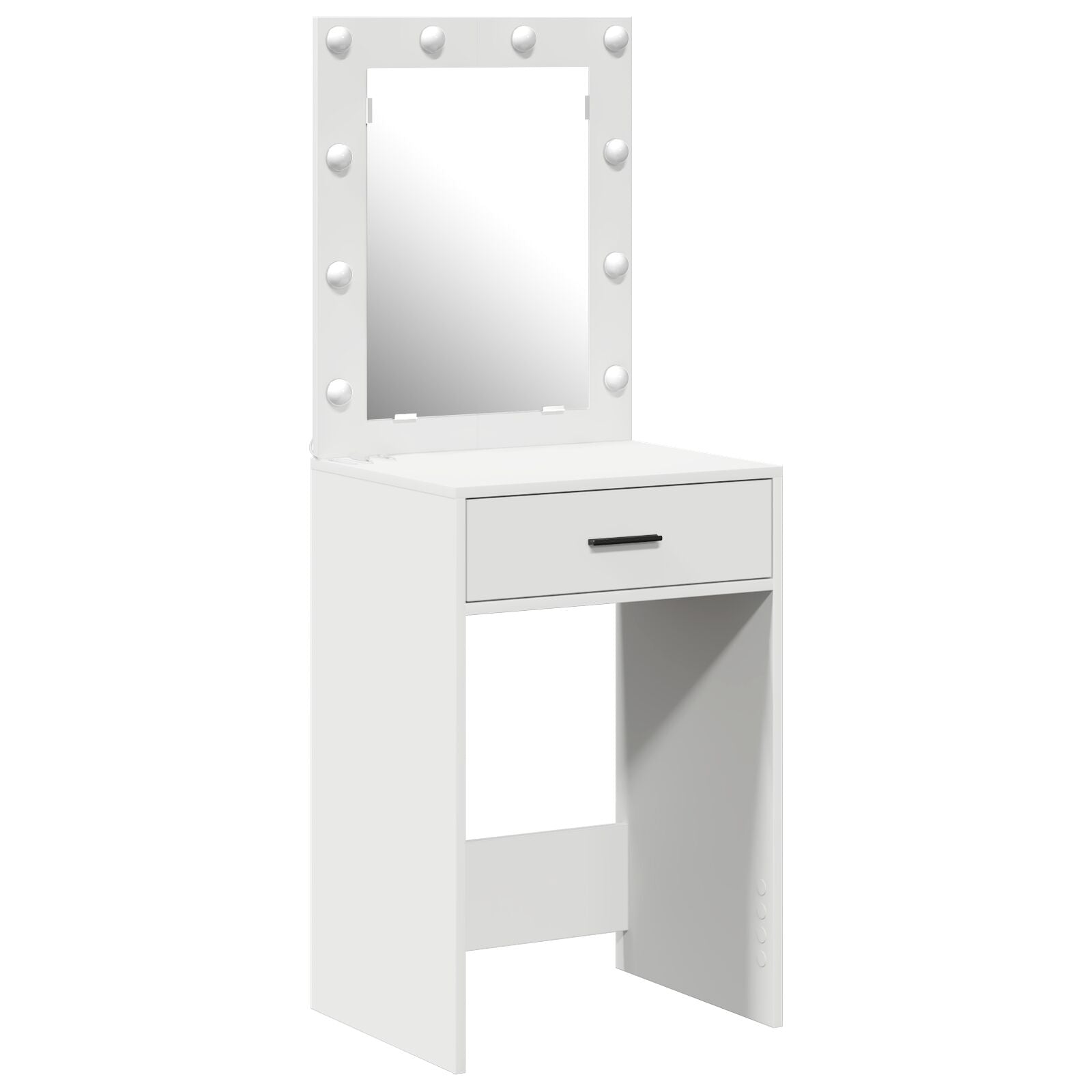 Kaptafel Met Led-Lampjes Wit 50 x 41 x 135 cm