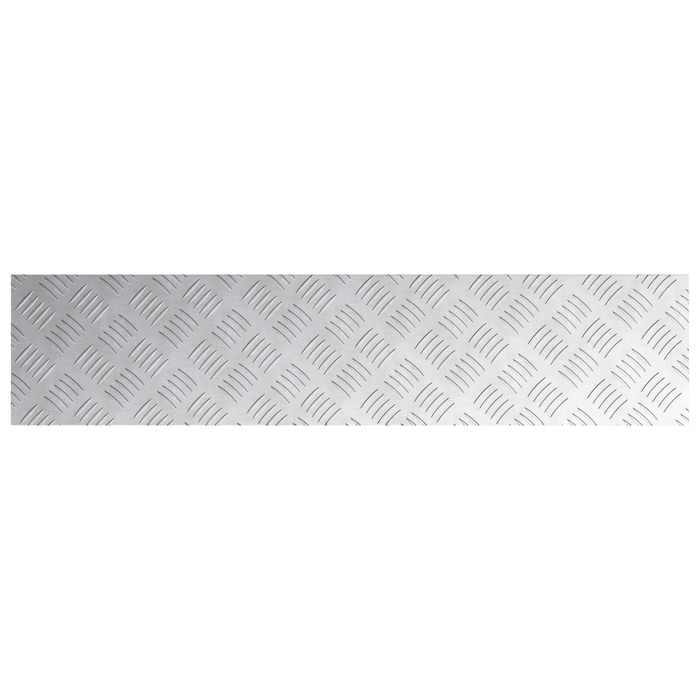 Aluminium Checker Plates 4 Stuks Antislip 90X20 Cm 90 x 20 x 0.2 cm Rechthoekig