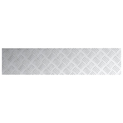 Aluminium Checker Plates 4 Stuks Antislip 90X20 Cm 90 x 20 x 0.2 cm Rechthoekig