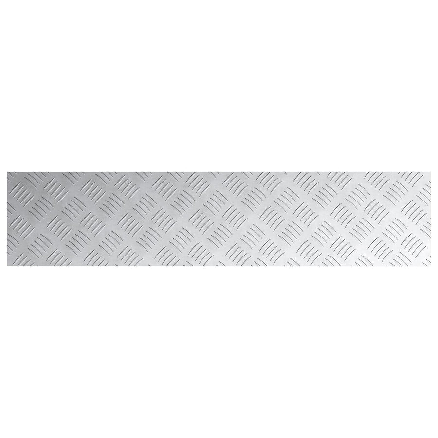 Aluminium Checker Plates 4 Stuks Antislip 90X20 Cm 90 x 20 x 0.2 cm Rechthoekig