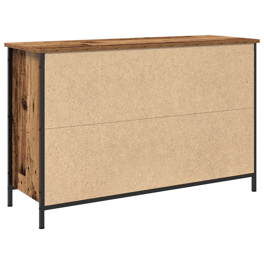 Tv-Kast Artisan Eiken 101X35X65 Cm Engineered Hout En Staal