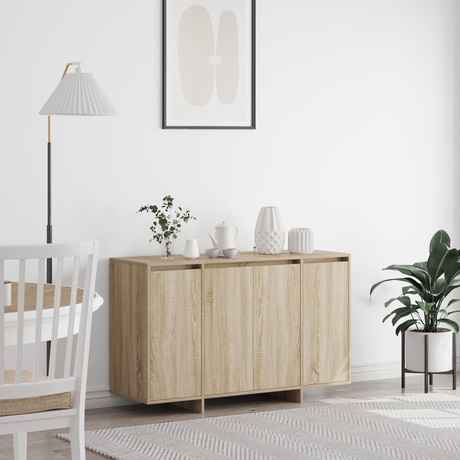 Sonoma Eiken Dressoir Sonoma Eiken Geengineerd Hout