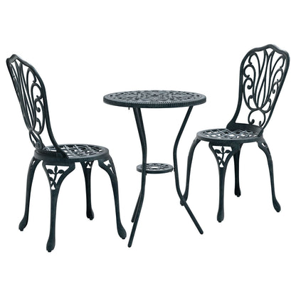 3-Delige Tuin Bistro Set E Gietijzer Groen