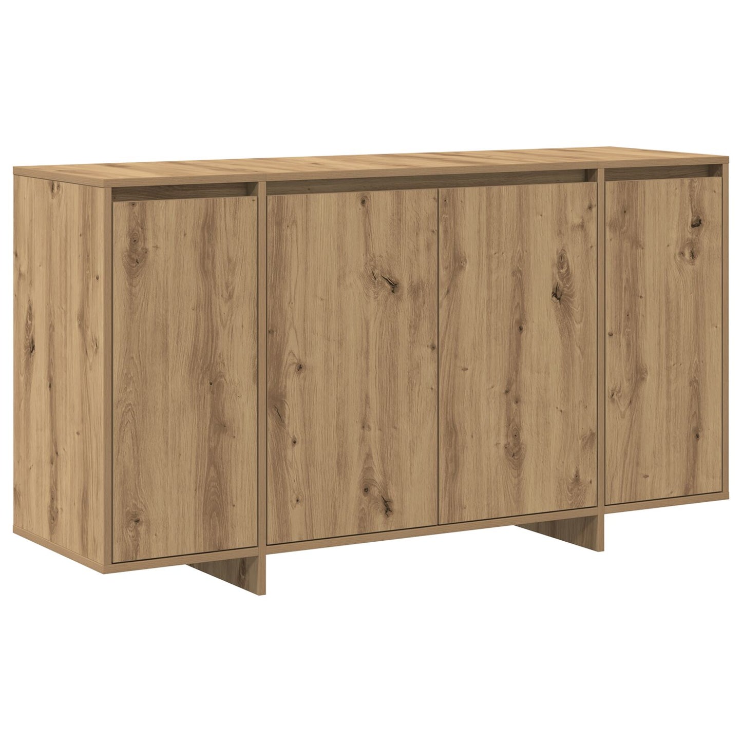 Eiken Dressoir Artisan Eiken Hout Composiet 135 X 41 X 75 Cm