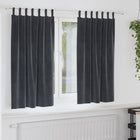 Verduisterende gordijnen 2 stuks donkergrijs 140x175 cm polyester