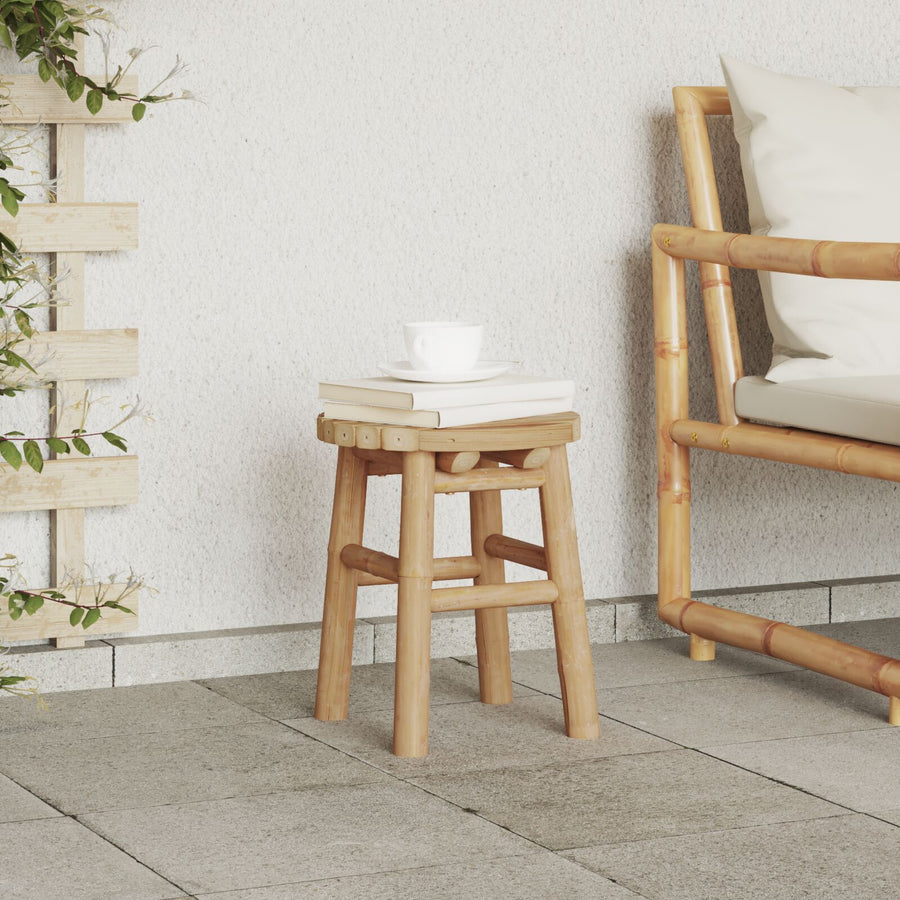 Lage Kruk Rond Ø30X36 Cm Bamboe