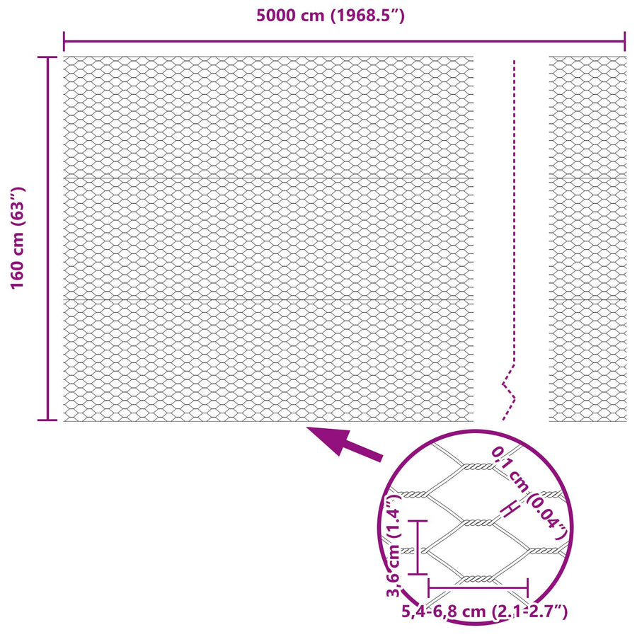 Afscheidingspalen 22 St U-Kanaal Grijs 160 Cm Staal,  Zeshoekige Afscheiding Grijs 1.6X50 M Staal