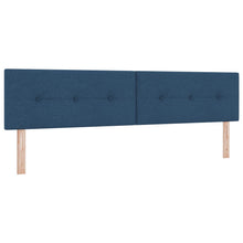 Hoofdbord Met Knopen Tufted Stof Blauw 200 cm Lage hoofdbord