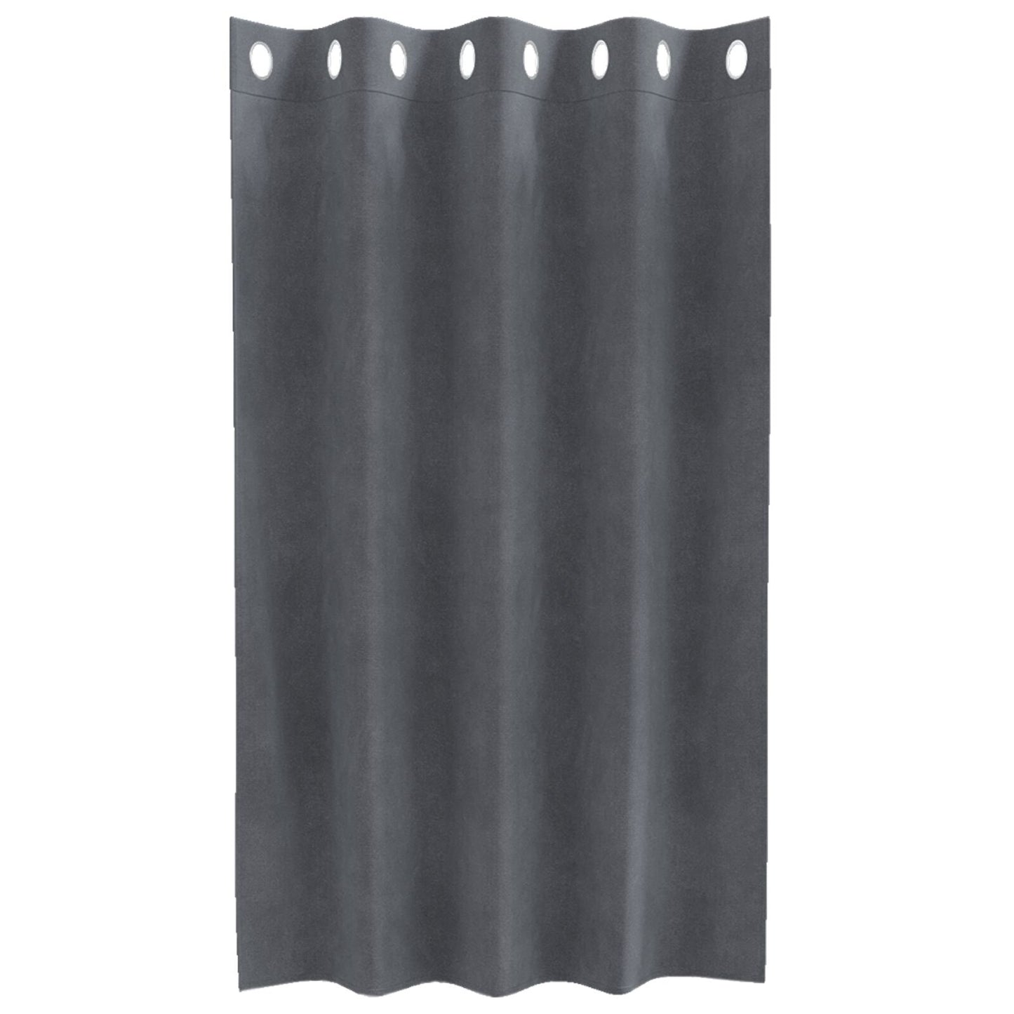 Blackout Gordijnen 2 Stuks Velours Super Lichtgrijs 140 x 140 cm met oogjes