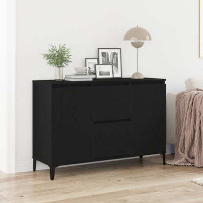 Dressoir Zwart Eiken 104X35X70 Cm Gegarandeerd Hout