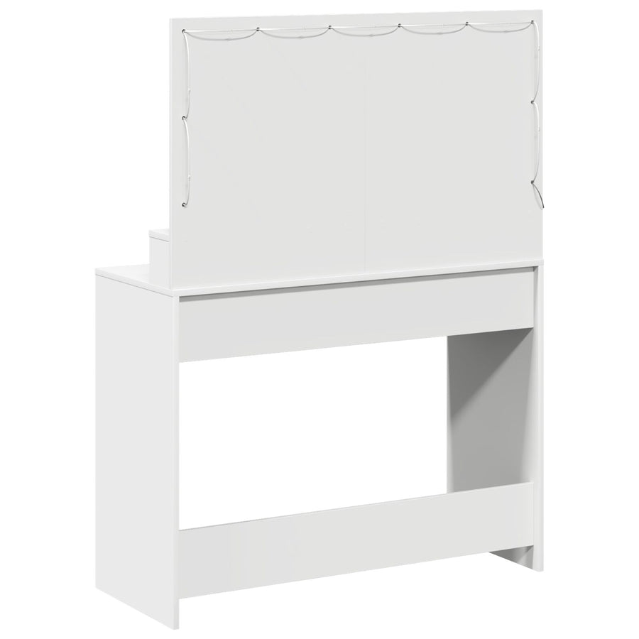 Te Kaptafel Met Led-Verlichting - Wit 100 x 41 x 135 cm