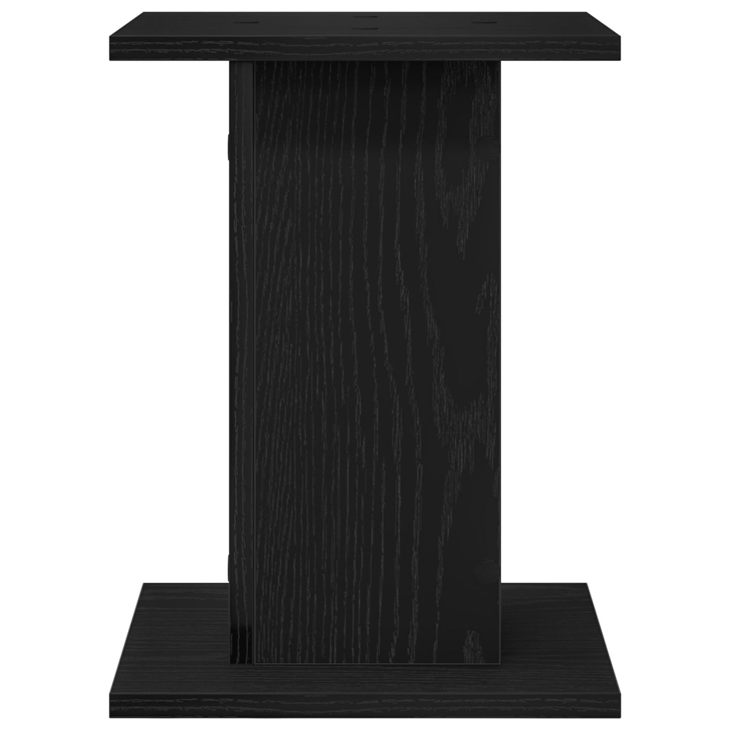Plantstandaard 2 Stuks Zwart Eiken Engineered Wood 30 x 30 x 40 cm Zwarte eiken