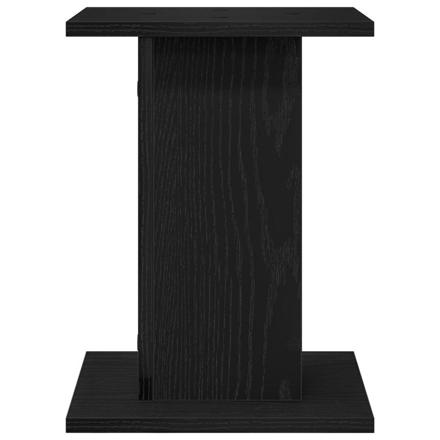 Plantstandaard 2 Stuks Zwart Eiken Engineered Wood 30 x 30 x 40 cm Zwarte eiken