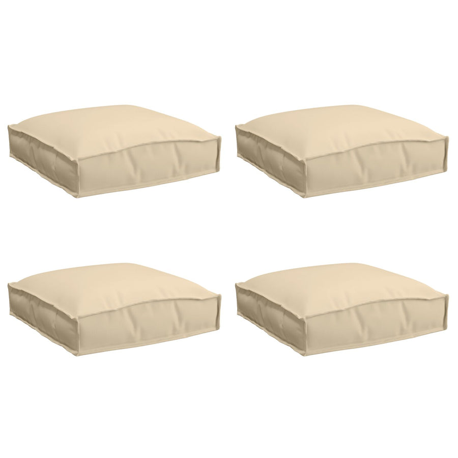 Palletkussens Voor Zitplaatsen 4 Stuks 40X40X8 Cm Oxford Stof Beige