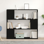 TV Cabinet Set Black Oak 100 x 24 x 94 cm Engineered Wood