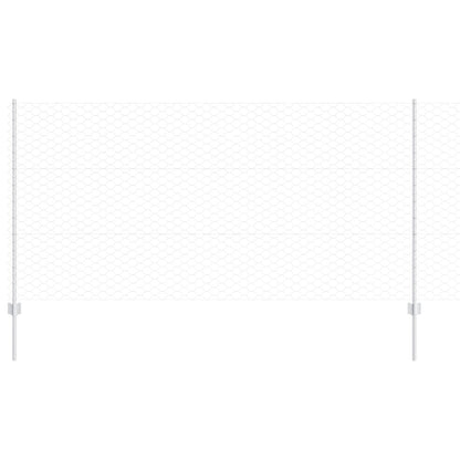Hekposten 22 St U-Channel 140 Cm Gegalvaniseerd Staal,  Hexagonaal Hek 1,4X100 M Gegalvaniseerd Staal