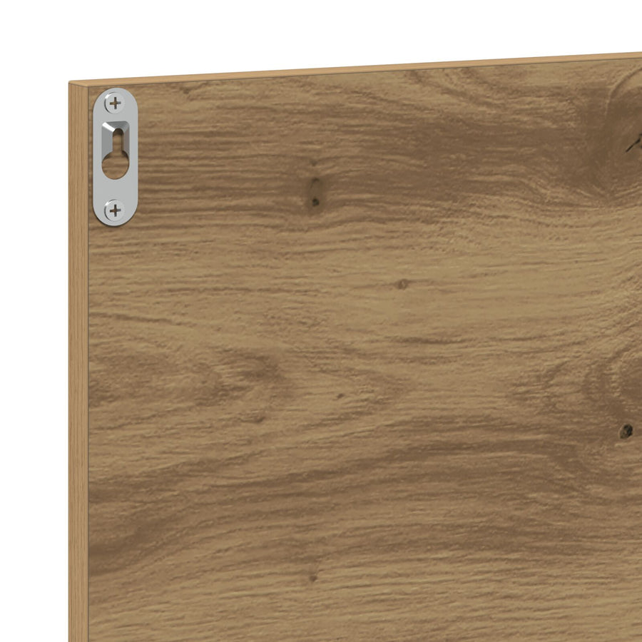 Badkamerspiegel Ambachtelijk Eikenhout 90X10,5X37 Cm Behandeld Hout