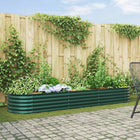 Raised Bed Green 320 x 80 x 44 cm Steel