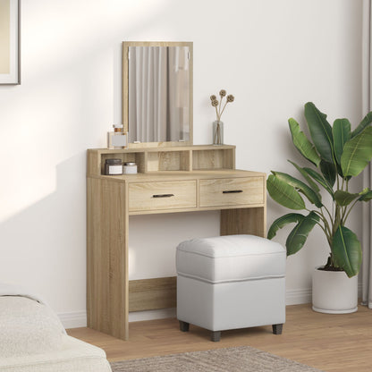 Kaptafel Met Lades In 79 x 41 x 140 cm Sonoma eiken