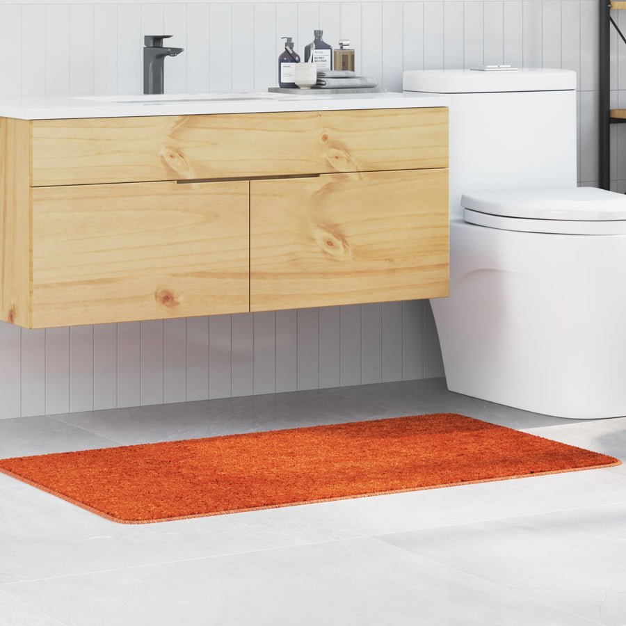 Badmat Rechthoekig Polypropyleen Antislip Oranje 70 x 120 cm
