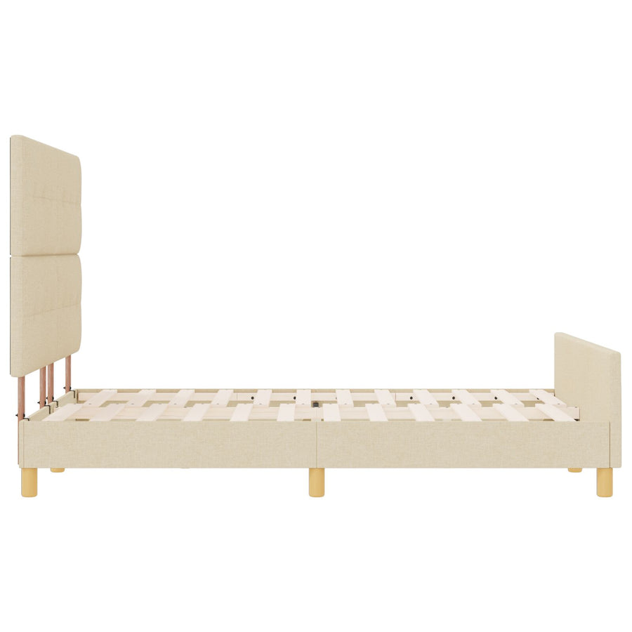 Bedframe Crème 140X200 Cm Stof Crème