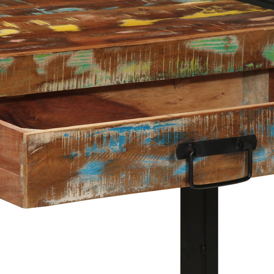 Console Tafel Meerkleurig 120X33X75 Cm Massief Hout Gerecycled 120 cm Massief gerecycled hout